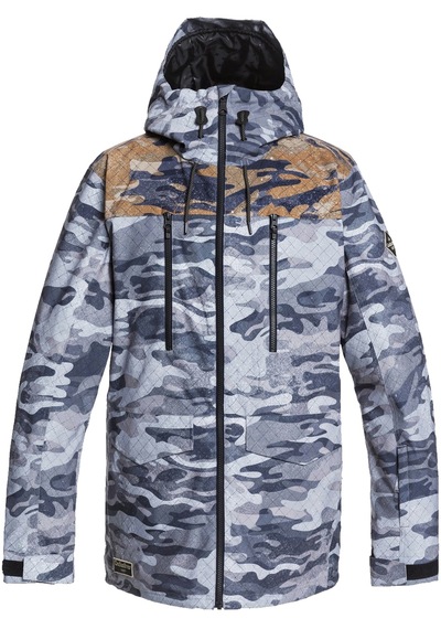 Quiksilver Fairbanks Erkek Siyah Snowboard Ceketi Kvj7