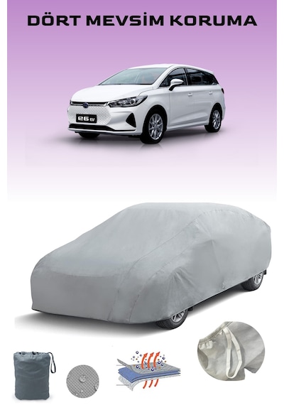 Gri Byd E6 Araba Brandası, Oto Örtüsü, Araba Çadırı Gri