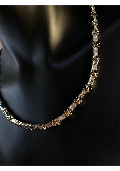 Vog Xuping Tiffany&co Vip Kadın Micro Kaplama Taşlı Sevgiliye Eşe Çelik Kolye