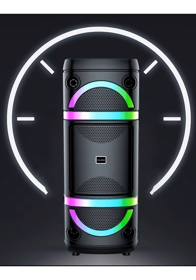 Premium Kablosuz Mikrofonlu Hoparlör Bs-115 Bluetooth Ses Bahçe Eğlencesi Bireysel Eğlence