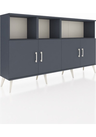 Arges Konsol 6 Raflı 4 Kapaklı 176x30x99 Antrasit-antrasit Antrasit - Antrasit Arges Konsol 6 Raflı 4 Kapaklı 176x30x99 Antrasit-antrasit Antrasit - Antrasit