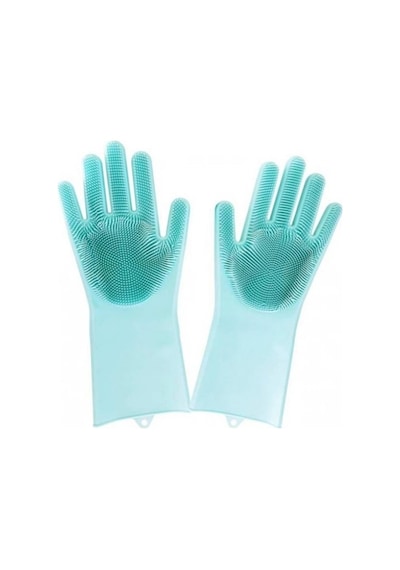 Sihirli Isıya Dayanıklı Silikon Çok Amaçlı Bulaşık Eldiven Fırçası Magic Gloves Renkli