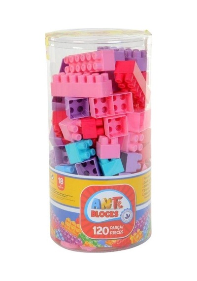 Vakumlu Pastel Blok 120 Parça Eğitici Oyuncak Yapı Seti