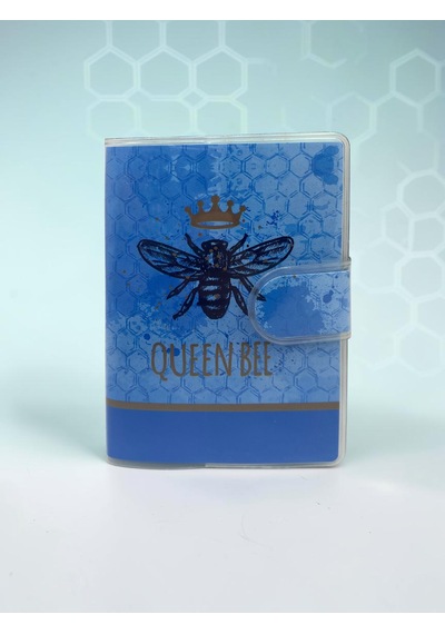 Queen Bee A7 Not Defteri , Çıt Çıtlı Cep Defteri - Mavi