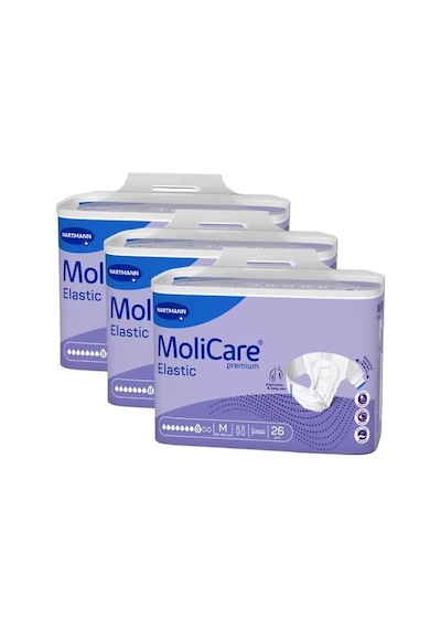 Molicare 8 Damla Belbantlı Hasta Bezi Medıum 26 Adet-3 Paket M