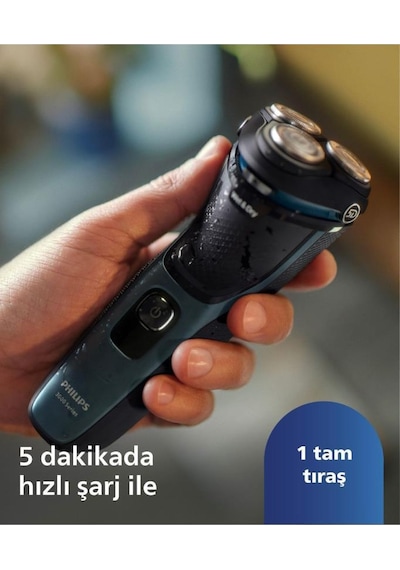 Philips 3000 Serisi Islak & Kuru Elektrikli Tıraş Makinesi - S3144/00 60 DK Philips 3000 Serisi Islak & Kuru Elektrikli Tıraş Makinesi - S3144/00 60 DK