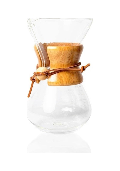 Cam Dripper Kahve Ekipmanı, 600 Ml, 4 Cup Chemex Modeli Çok Renkli