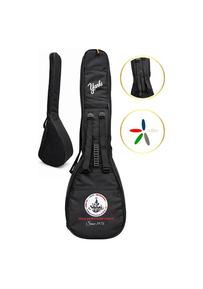 Yankı Bsc-40u Bağlama Kılıfı Uzun Sap Softcase, Taşıma Çantası 5 Adet Mızrap Hediyeli - 7968934412561