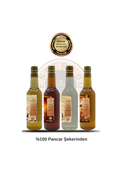 Premıum Vanilya - Karamel-beyaz Çikolata - Fındık Aromalı Kahve Şurubu 750 Ml X 4 Adet Diğer