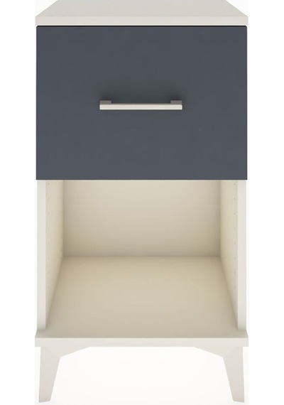 Arges Komodin Tek Çekmeceli 44x30x80 Aytaşı-antrasit Aytaşı