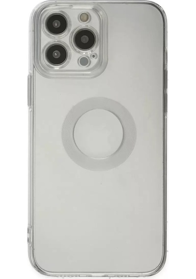Newface Apple İphone 13 Pro Max Kılıf Santa Lens Silikon - Şeffaf