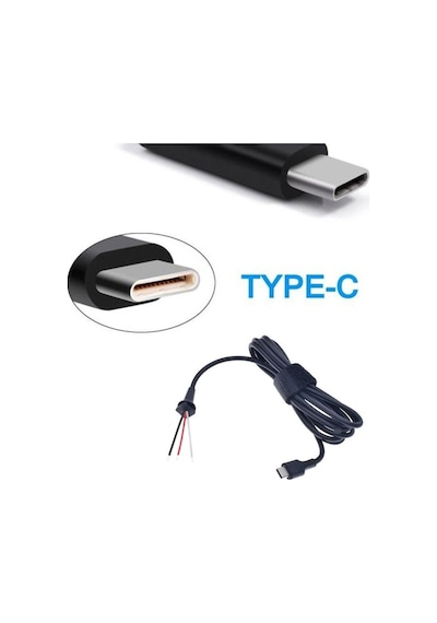 Typec adaptör tamir kablosu type-c notebook adaptör tamir kablosu 3 kablolu typec adaptör tamir kablosu