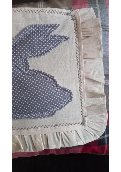 Kırlent Kılıf 45x45 Tavşan Çok Renkli