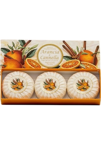Saponificio Artigianale Fiorentino Sabun Orange And Cinnamon 3 x 100 G