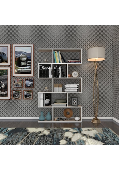 Kenzlife Kitaplık Firuze 150 090 20 Crd Duvar Rafı