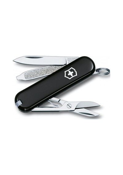 Victorinox 0.6223.3B1 Classic Çakı Blisterli Siyah Renk Çok Renkli