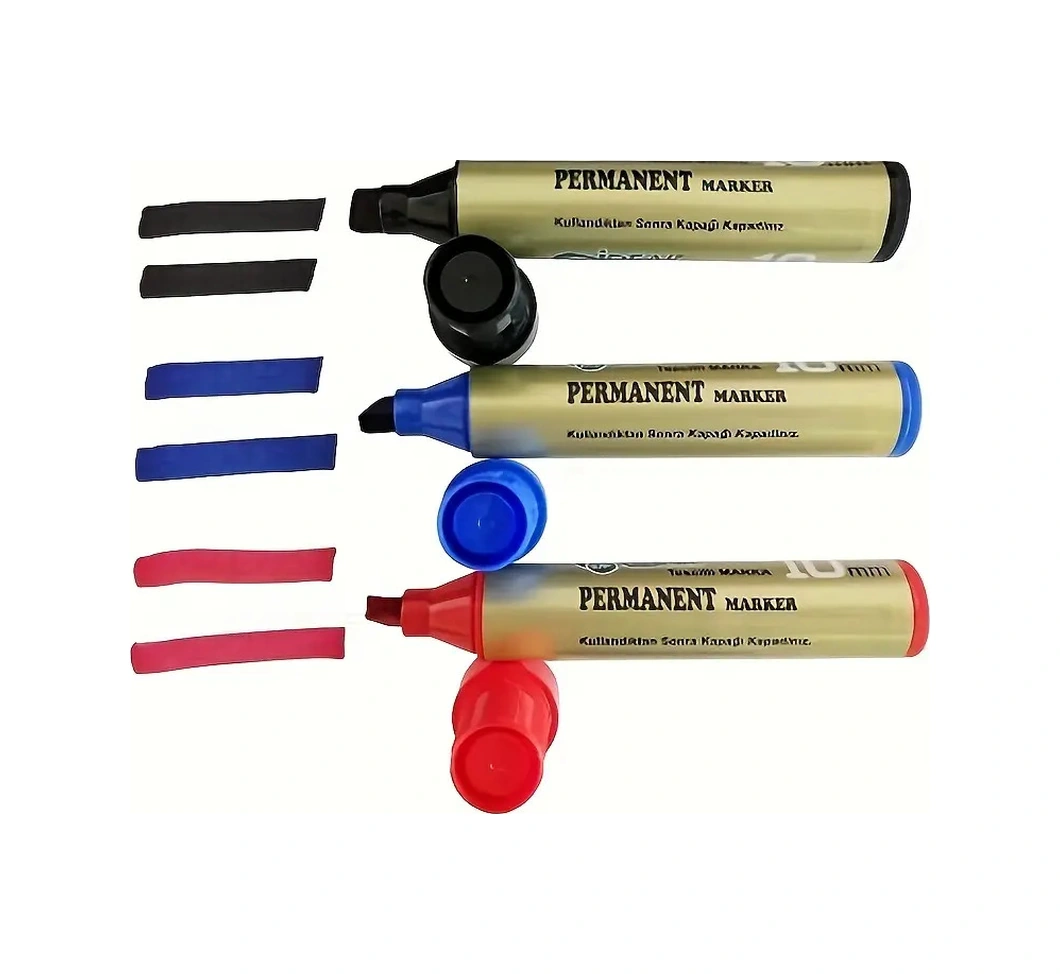 Permanent Marker Koli & Çuval Kırmızı 1 / Mavi 1 / Siyah 1 3'lü