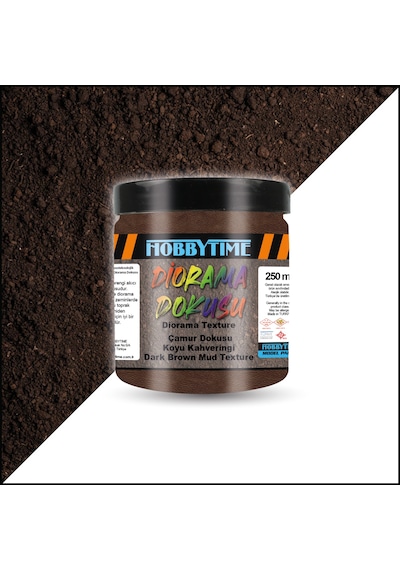 Hobbytime 593 250 Ml. Çamur Dokusu, Koyu Kahverengi Dark Brown Mud Texture -57610