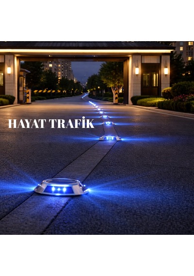 Mavi Güneş Enerjili Yol Butonu, Solar Çakar Buton