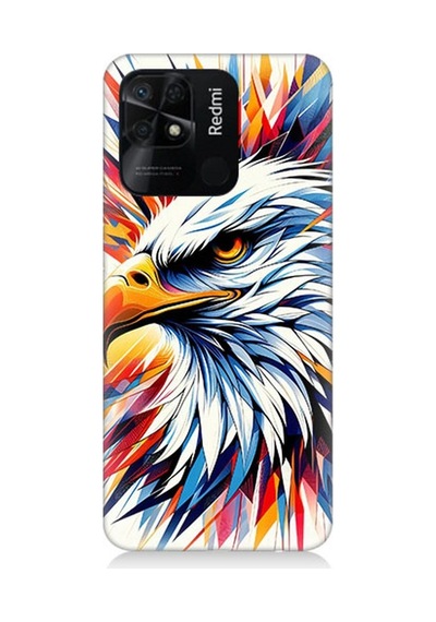 Xiaomi Redmi 10c Uyumlu Renkli Kartal Sıçrayışı Desenli Silikon Kılıf Çok Renkli