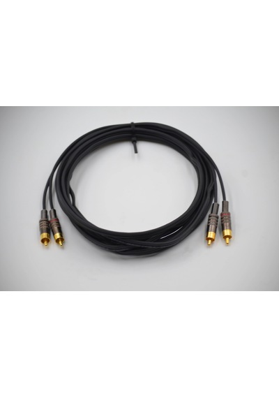 Amfi Rca Kablosu 5 Metre - El Yapımı %100 Bakır Anfi Rca Ses Kablosu - 5 Metre