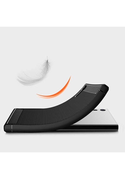 Sony Xperia Xz1 Kılıf Zore Room Silikon Kapak Gri