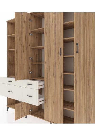 Hyperion Dolap 14 Raflı 4 Çekmeceli 4 Kapaklı 220x44x243 Çam-çam/aytaşı Atlas Çam/aytası Hyperion Dolap 14 Raflı 4 Çekmeceli 4 Kapaklı 220x44x243 Çam-çam/aytaşı Atlas Çam/aytası