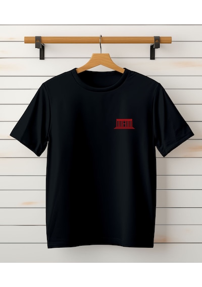 Aselinda Gazi Mustafa Kemal Atatürk Baskılı Unisex T-shirt -anıtkabir Detaylı Tişört Siyah