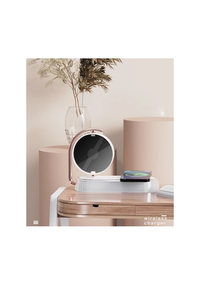 3d Holografik Resim Yansıtıcılı Ambiance Işık Wireless Şarj