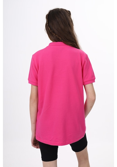 Toontoy Kids Toontoy Unisex Polo Yaka Düğmeli Uzun Kısa Tişört Fuşya