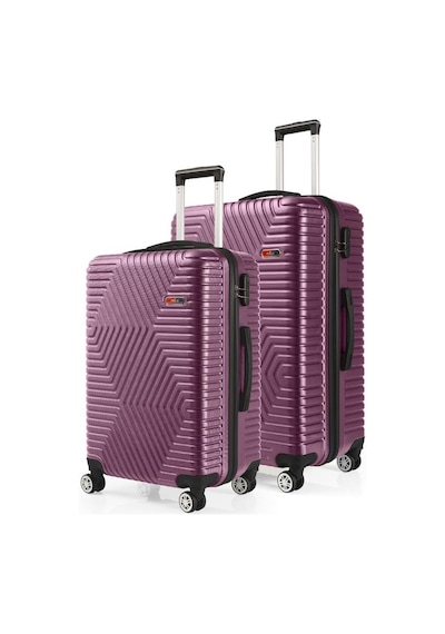 G&d Polo Suitcase Abs Orta Ve Büyük Boy Mürdüm 2'li Valiz Seti 600.09-b Mor