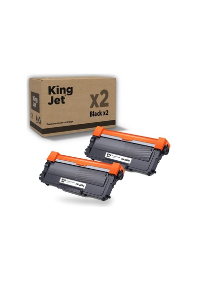 Kingjet Brother Uyumlu  Tn-2280 Yüksek Kapasiteli 2'li Paket Uyumlu  Toner Mfc-7360n