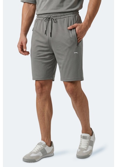 Slazenger Hyperbolt I Erkek Cepli Fıtness Koyu Gri Şort