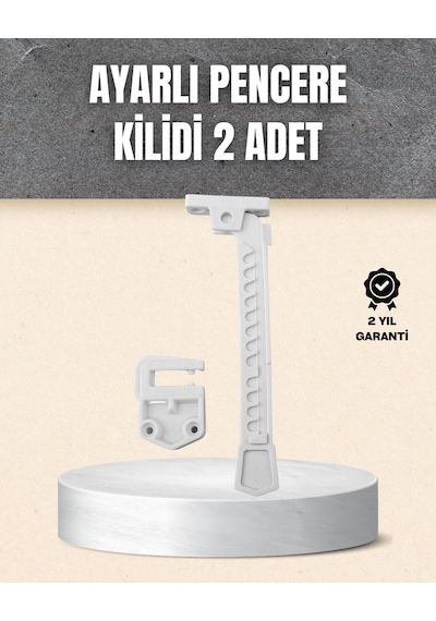 Kolay Montajlı Pencere Açılma Sınırlayıcı 2 Li Set