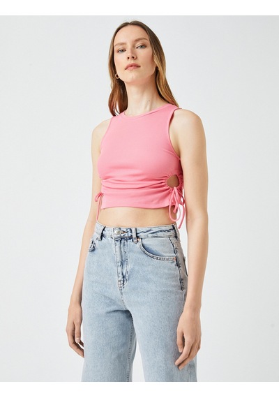 Koton Crop Atlet Pencere Detaylı Bisiklet Yaka Pamuklu Pembe 2sak10414ek Gül Koton Crop Atlet Pencere Detaylı Bisiklet Yaka Pamuklu Pembe 2sak10414ek Gül