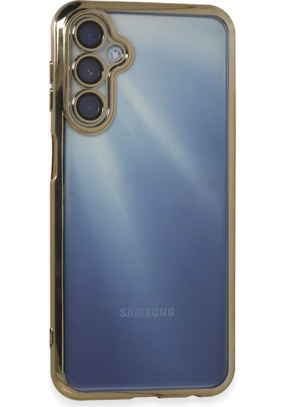 Newface - 298 - Samsung Galaxy Uyumlu A15 4g Kılıf Razer Lensli Silikon - Csmo-tex - - Gold