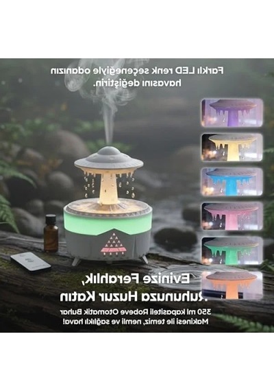 Yağmur Damlası Aroma Difüzörü - Hava Nemlendirici Ve Dekoratif
