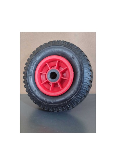 200x40 Mm Plastik Jant El Arabası Yük Taşıma Arabası Tekeri Burçlu Şişme Şambelli İç Lastikli Teker