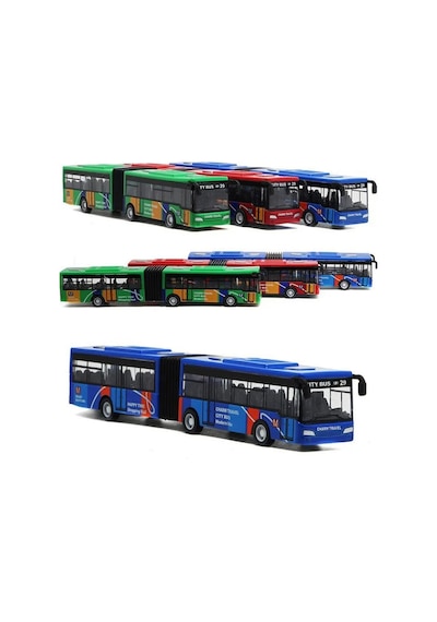 Oyuncak Körüklü Metal Otobüs Metrobüs Çek Bırak 1:48 22 Cm Büyük Model 1 Adet Diğer
