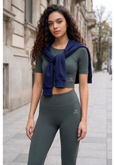 Tommylife Tommy Life Çağla Yüksek Bel Kapri-crop T-shirt Slim Fit Kadın Tayt Takım - 95285 Çağla Tommylife Tommy Life Çağla Yüksek Bel Kapri-crop T-shirt Slim Fit Kadın Tayt Takım - 95285 Çağla