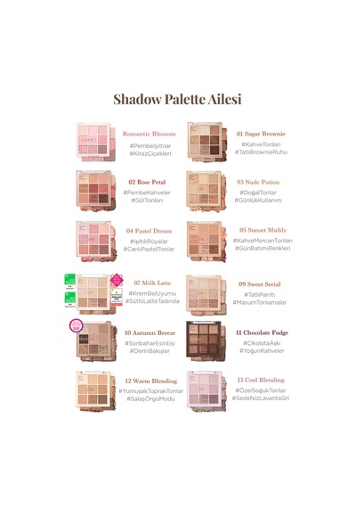 Dasique Mat Ve Işıltılı Renk Seçenekleri Sunan Far Paleti Shadow Palette 10 Autumn Breeze 10 Autumn Breeze