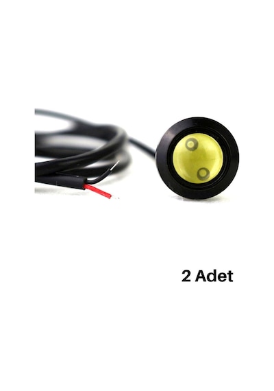 Carmind Kartal Gözü Oto Ayna Altı Led Turuncu 23Mm 2 Adet