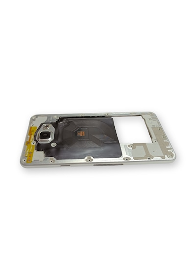 Samsung A710 Kasa Samsung Samsung Uyumlu Galaxy A7 2016 Gri Renk Orta Kasa Çıtalı On Off Ses Tuş Bordu Buzzer Hoparlör Kamera Lens Açık Gri