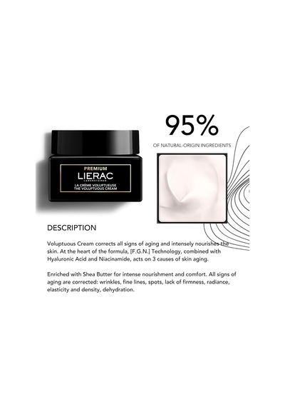 Lıerac Premıum The Voluptuous Cream 50 Ml Yoğun Besleyici Yaşlanma Karşıtı Krem