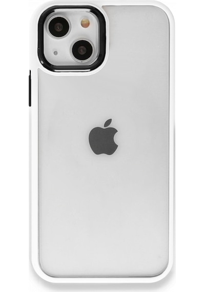 Apple Uyumlu iPhone 13 Kılıf Luna Lens Kamera Çerçeveli Silikon Kapak