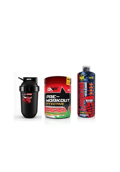 Qnp Pre Workout Effective + L-carnitine Bomb Antrenman Paketi Aromasız