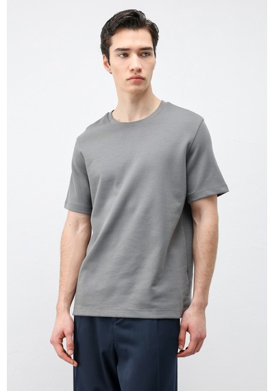 Antioch Regular Fit Basic Erkek T-shirt Füme