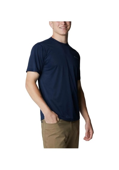 Columbia Hike Crew Short Sleeve Shirt Erkek Lacivert Tişört Ao1419-465 001