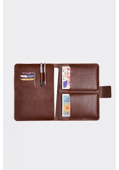 Necati Çanta Apple Uyumlu MacBook Air Pro 13-14 Inç Organizer Evrak & Laptop & Tablet Çantası - Taba Taba