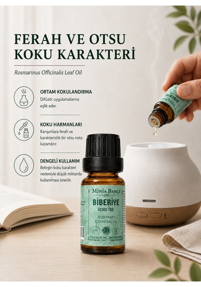 Biberiye Uçucu Yağı, %100 Saf, 10ml 10 ML